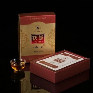 湘益2013年湖南安化黑茶一品·心世博名茶茯砖茯砖茶黑毛茶 400g