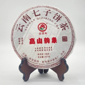 2021年高山韵象普洱熟茶357g/饼