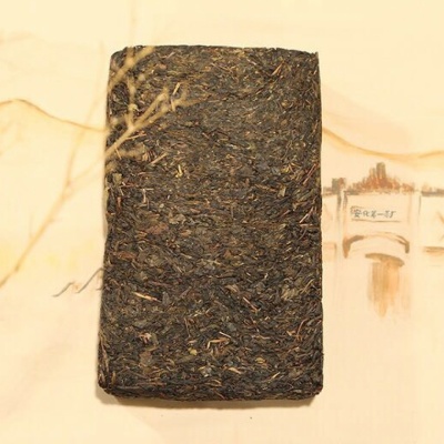 中茶 湖南安化黑茶 茯砖茶紫金砖 手筑茯砖970g